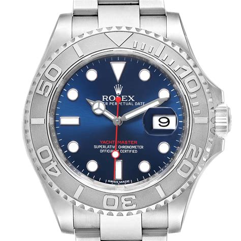 rolex yachtmaster blue dial 116622|Rolex 116622 for sale.